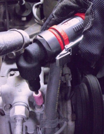 1/4"  and 1/8" Mini Right Angle Die Grinder, Low Profile Angle,  19000 Rpm